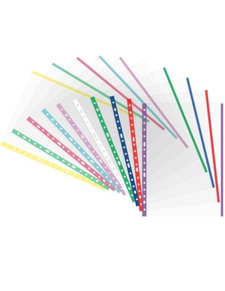 BOLSA 25 FUNDAS Fº MULTITALADRO PP CON INDICADOR COLOR SURT